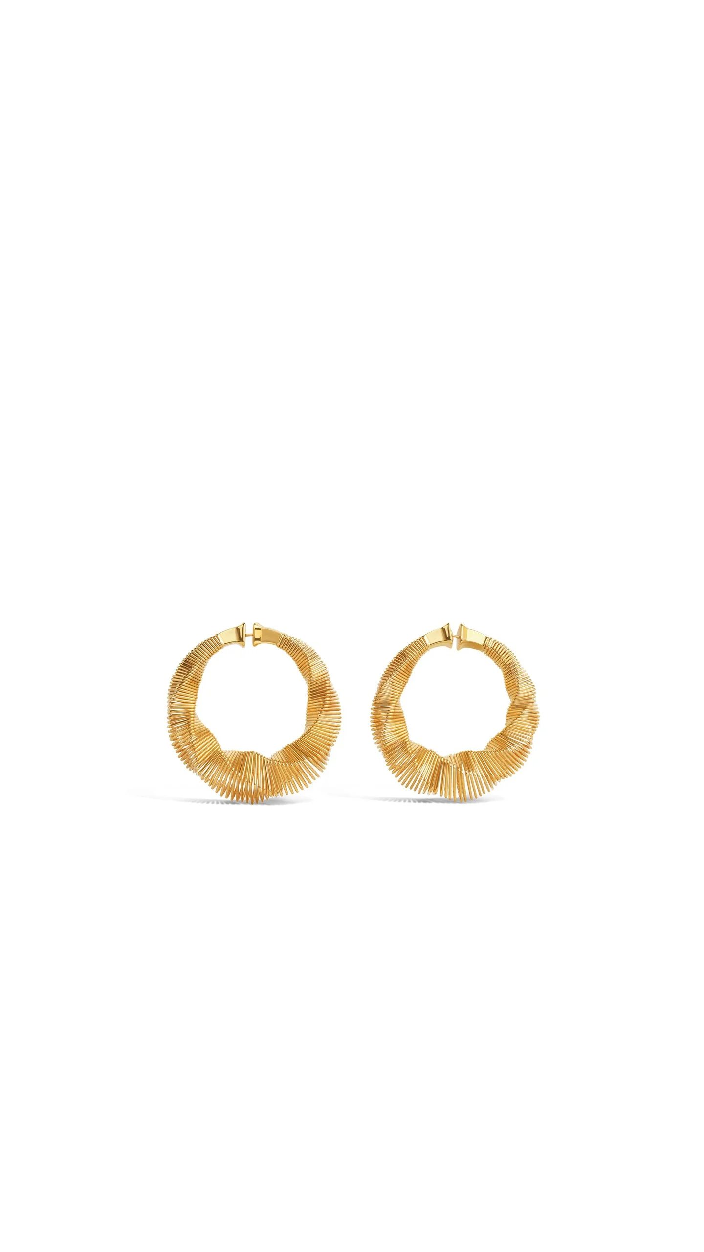 SQUARE SPIRAL SMALL HOOPS - 1