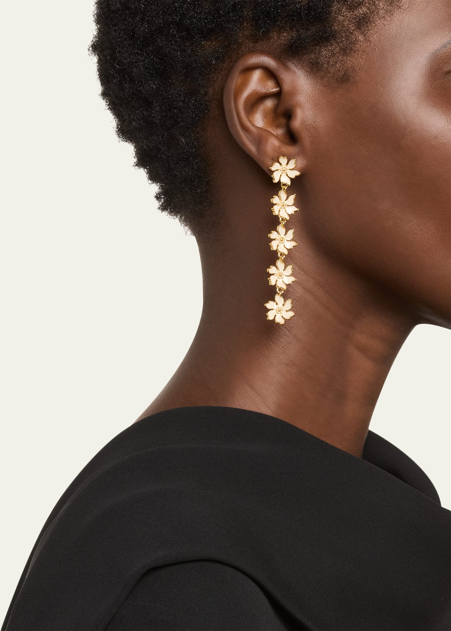 Cherry Blossom 5-Drop Earrings - 2