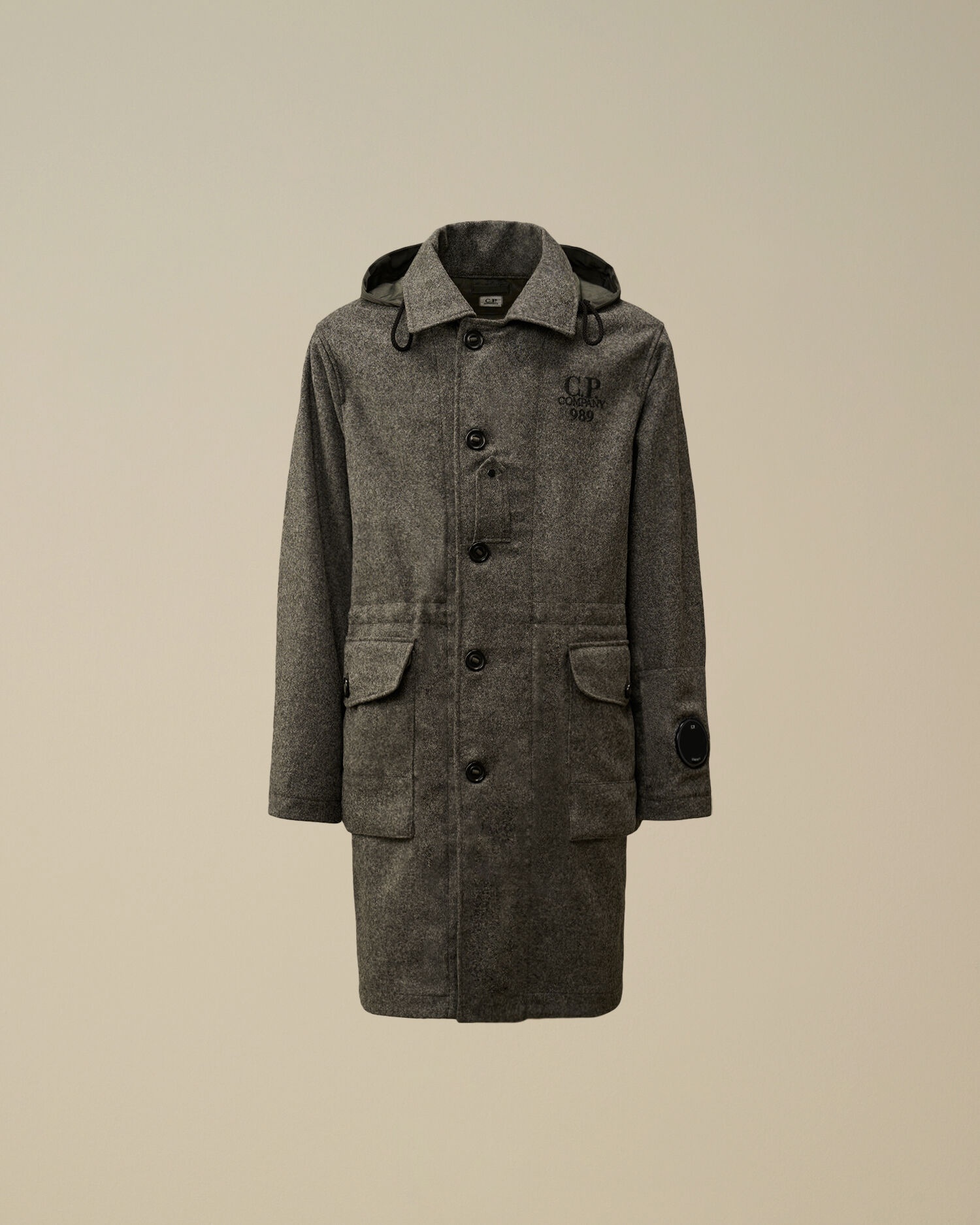 Shetland Twill Hooded Car Coat - 1