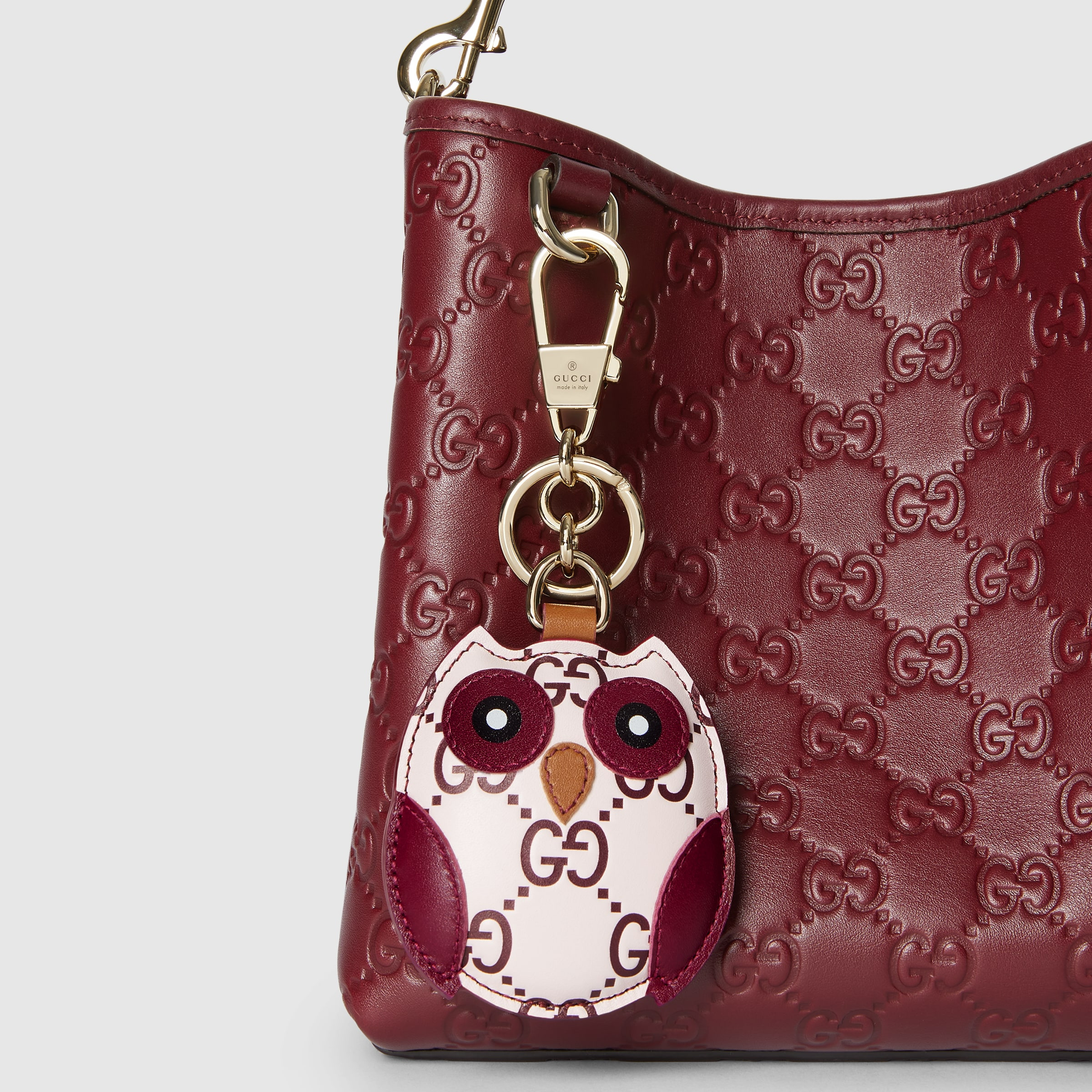 Owl-shaped bag charm - 2