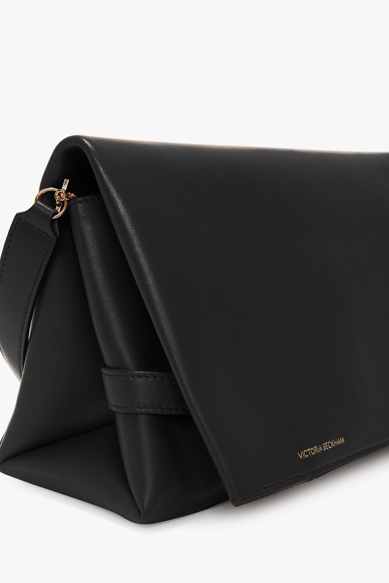 Chain Pouch Bag In Black Leather 2