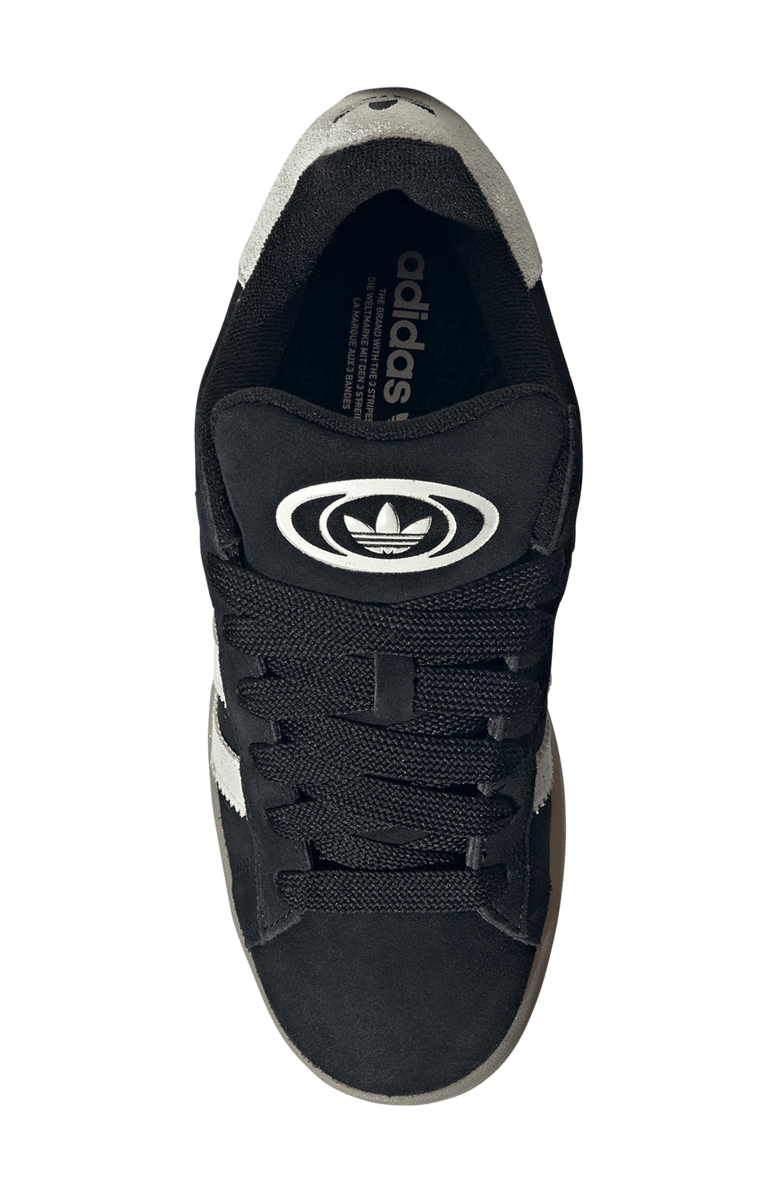 adidas Campus 00s Sneaker in Black/Cream White/Gum at Nordstrom - 4