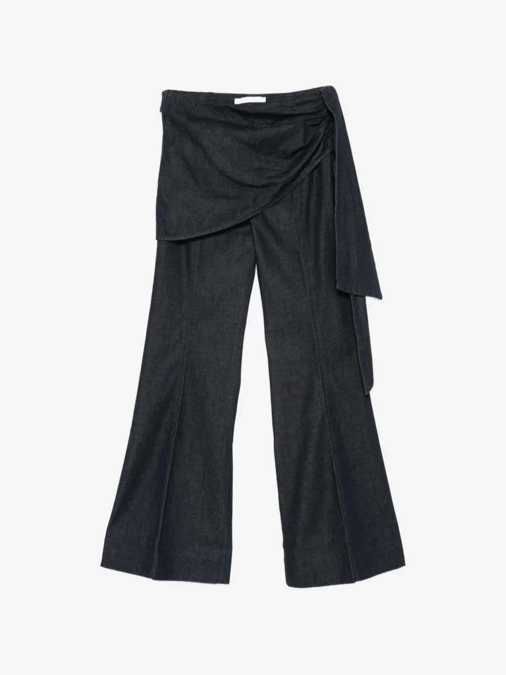 wrap-panel flared jeans - 1