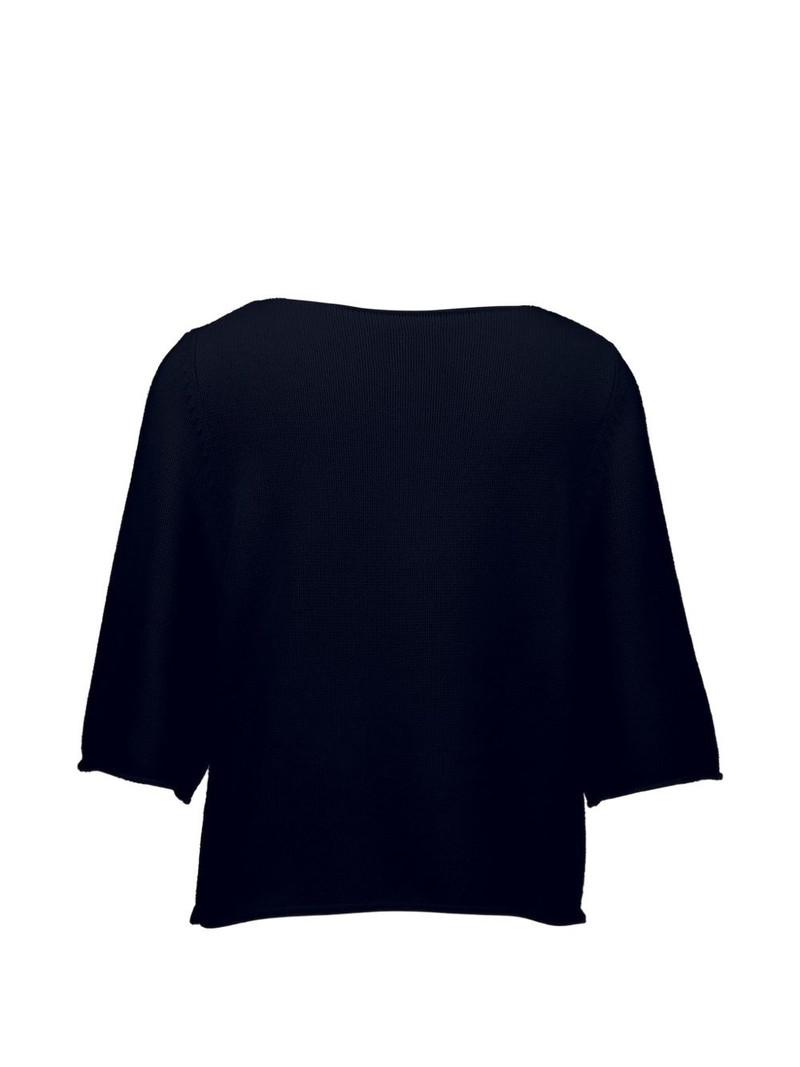 Allude ribbed knitted sweater outlook