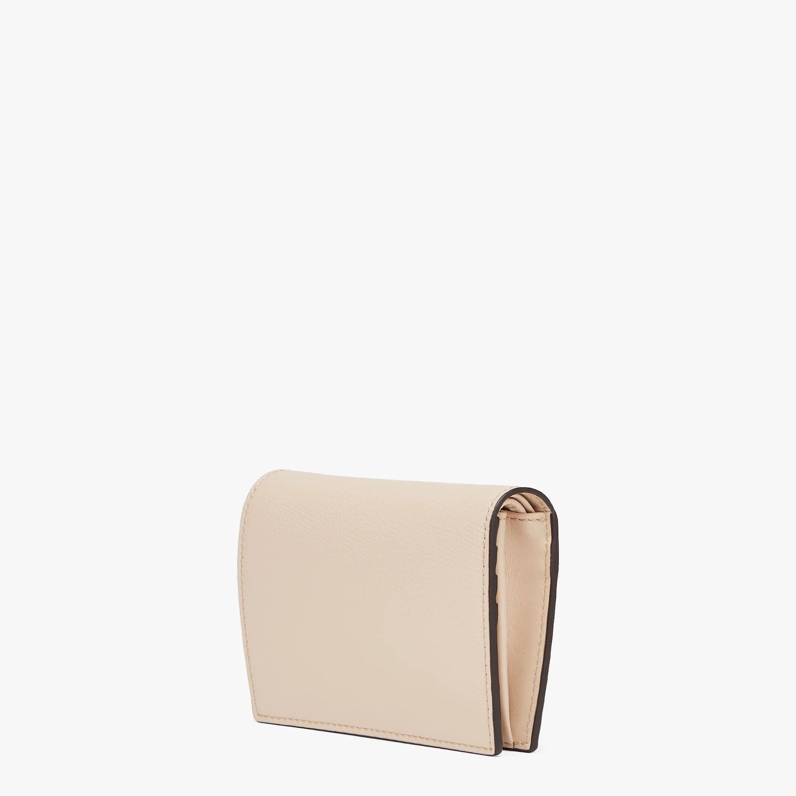 Pink leather compact wallet - 2