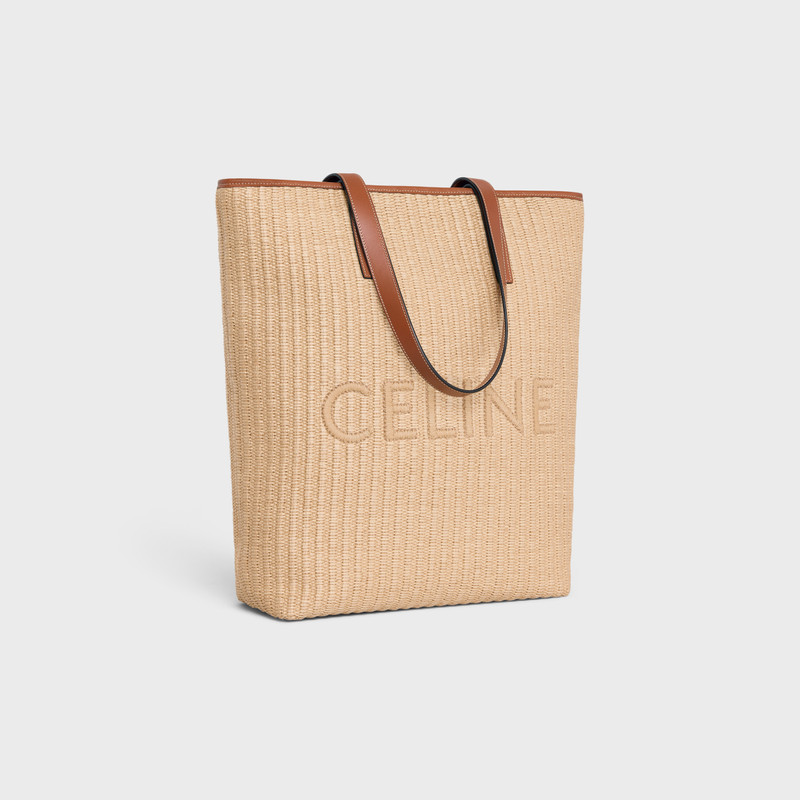 CELINE MUSEUM BAG in RAFFIA EFFECT TEXTILE WITH CELINE EMBROIDERY outlook
