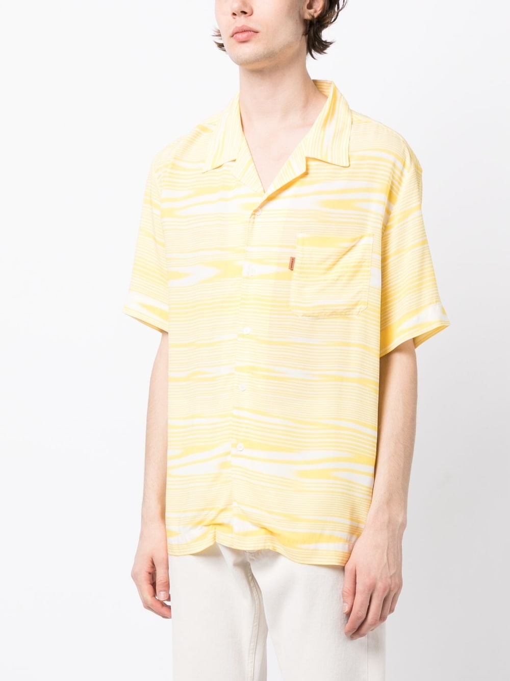 abstract-pattern short-sleeve shirt - 3