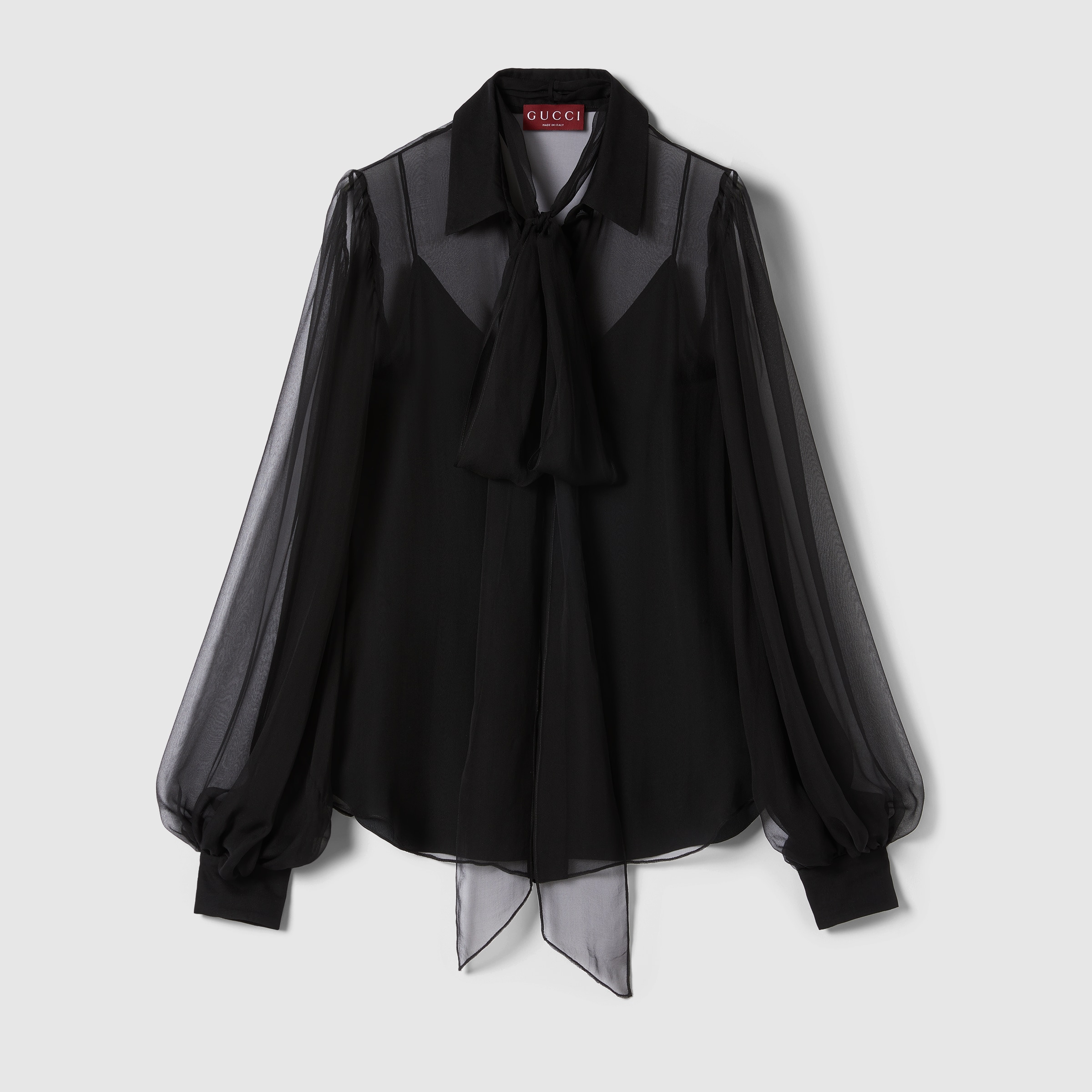 Silk chiffon shirt - 1