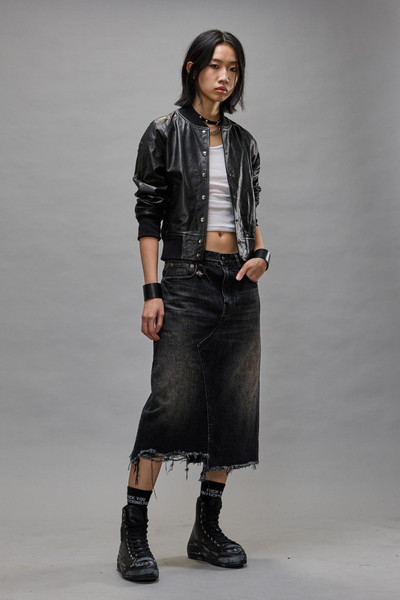 R13 JESSE SKIRT - ARVIN BLACK outlook