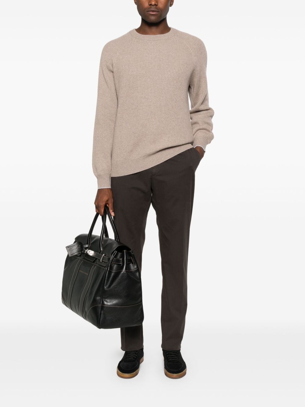 stretch-design chino trousers - 2