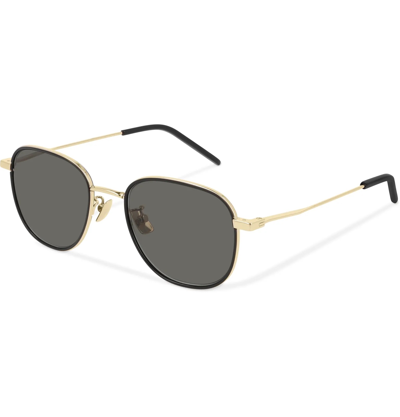 D-Frame Gold-Tone and Acetate Sunglasses - 1