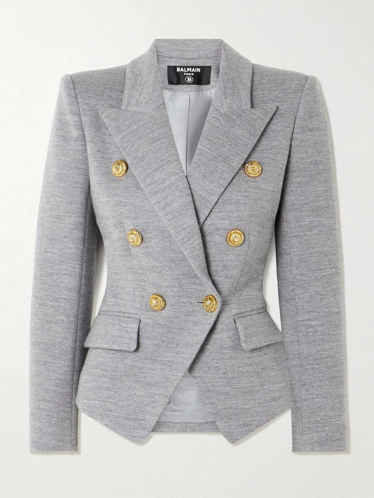 Wool-blend Jersey Double-breasted Blazer - 1