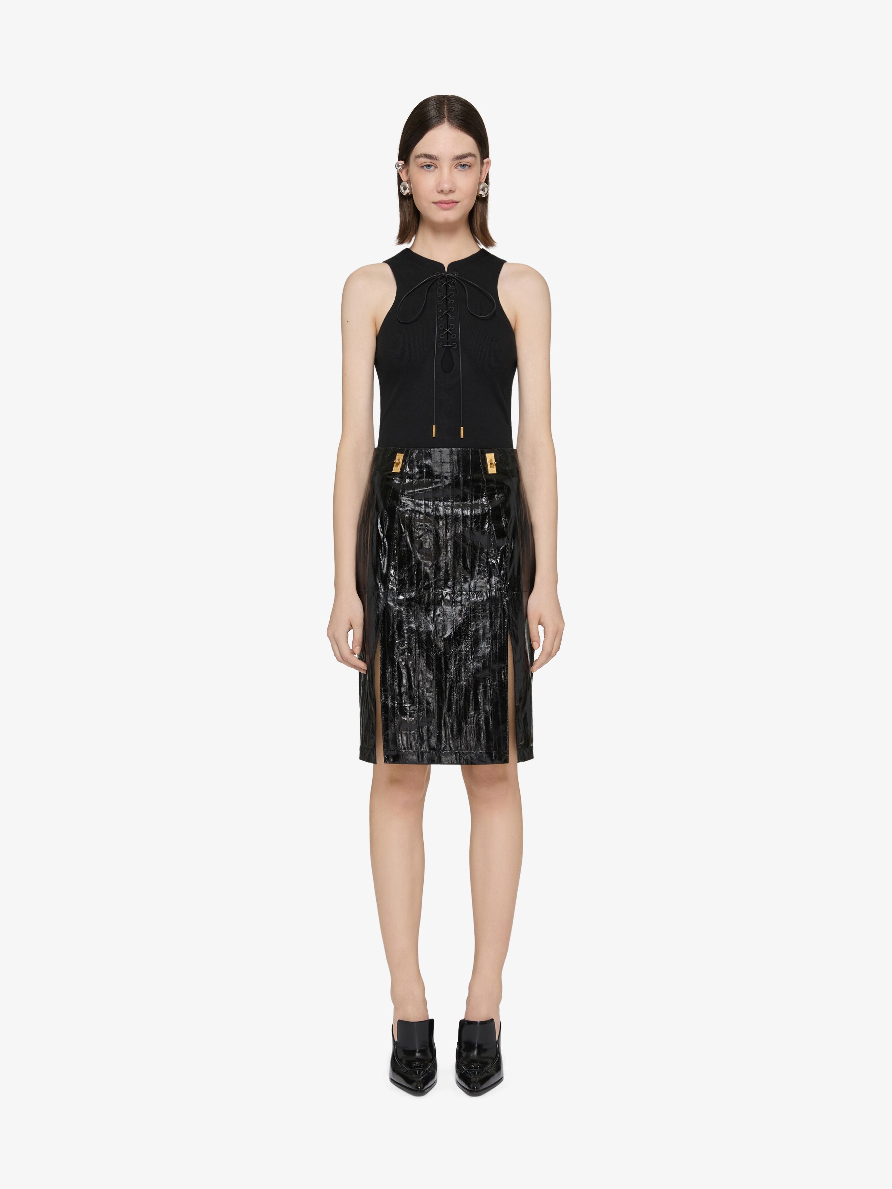 SKIRT IN LEATHER - 2