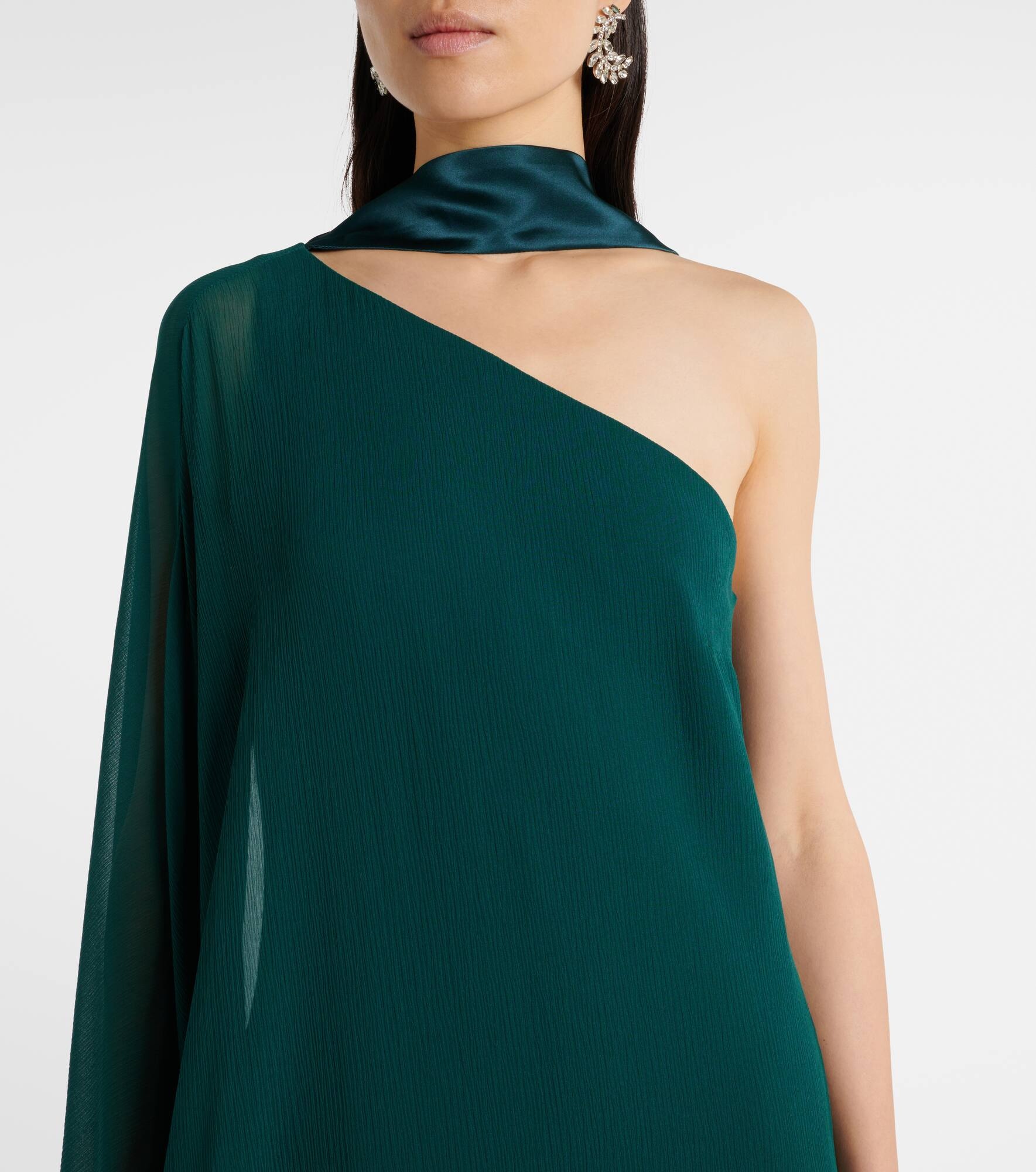 Betsy Spirito one-shoulder silk maxi dress - 4