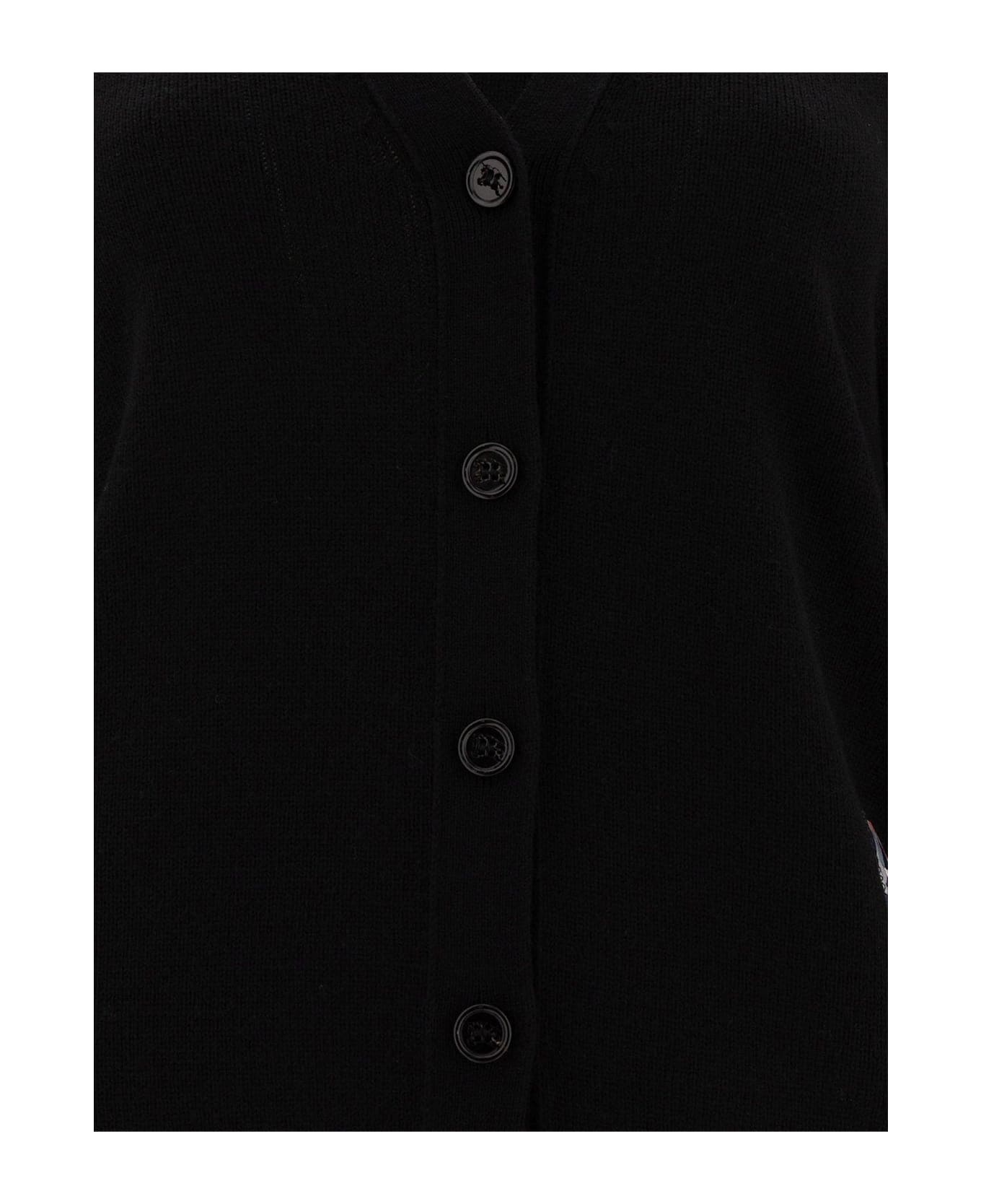 Logo Patch Knitted Cardigan - 3