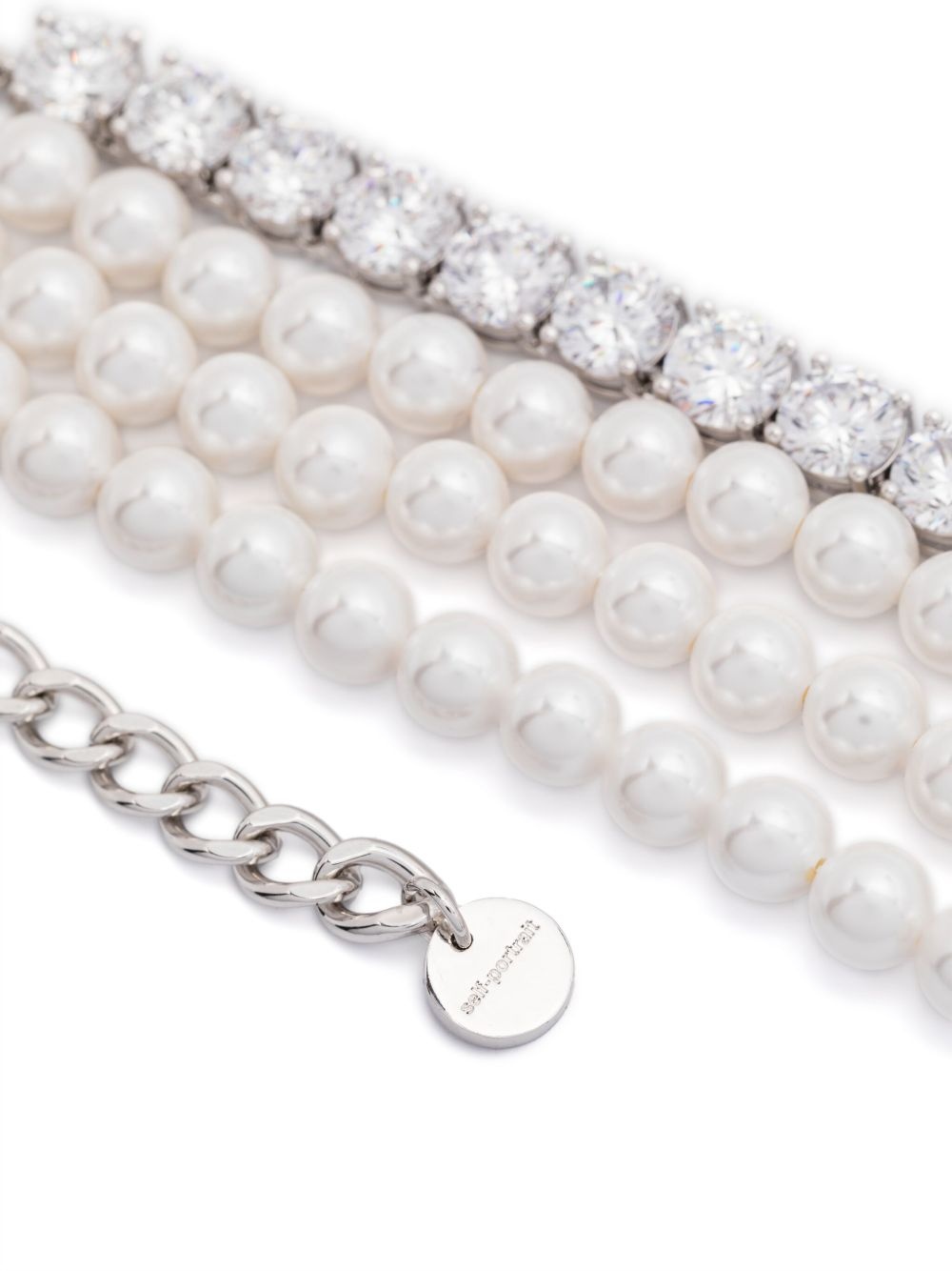 faux-pearl necklace - 3