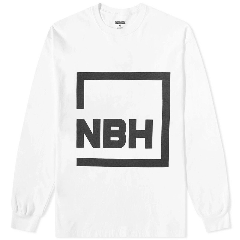 NEIGHBORHOOD Neighborhood | NH Tee Long Sleeve-8 T-Shirts 'White' outlook