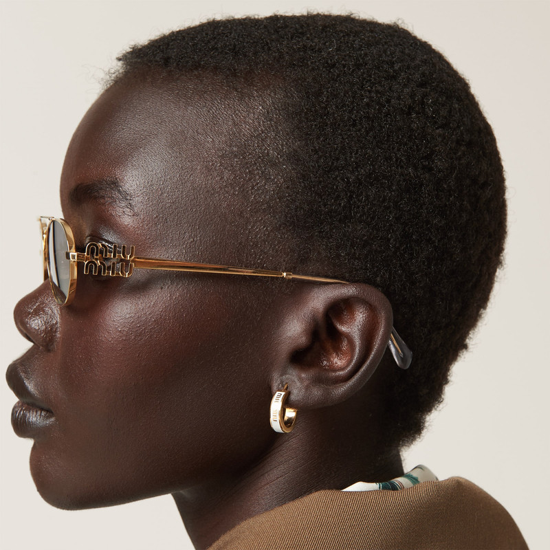 Enameled metal earrings 4