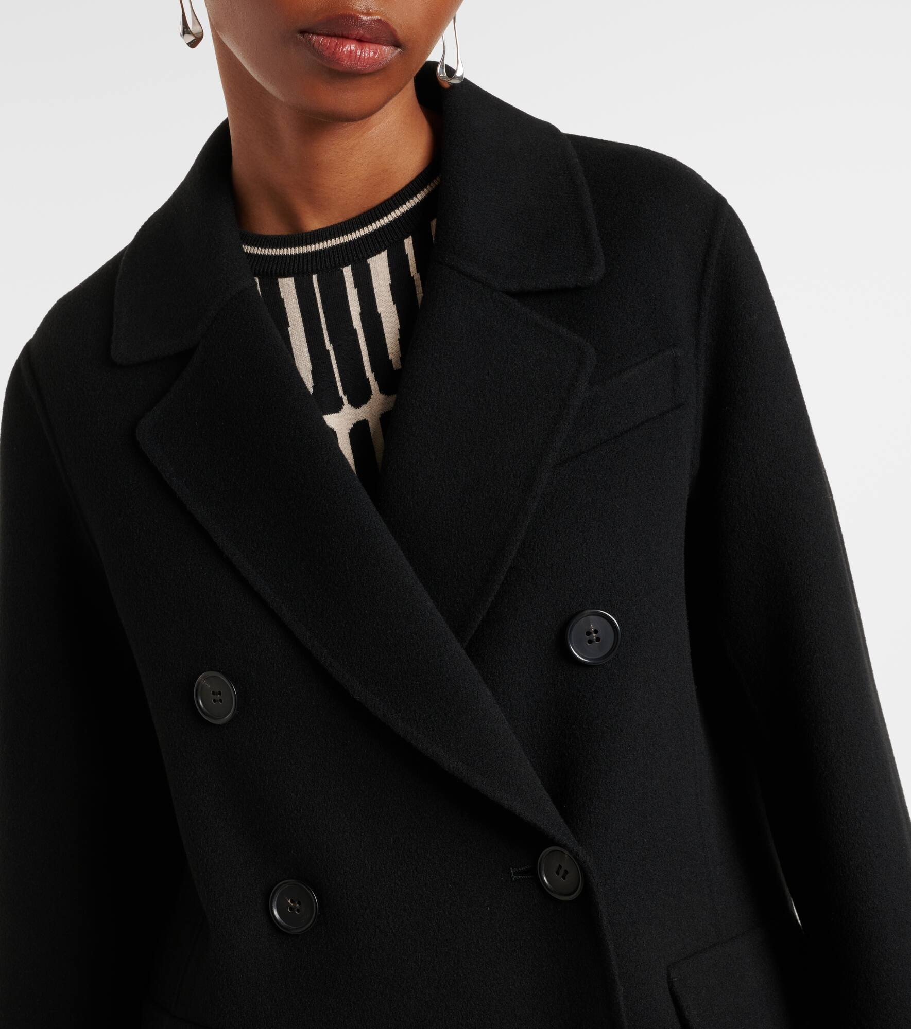 Lukas virgin wool peacoat - 4