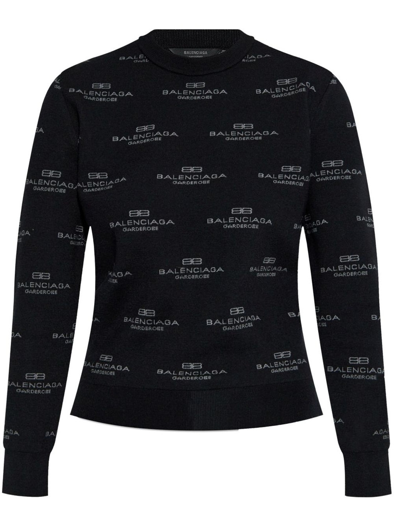 all-over logo-print jumper 1