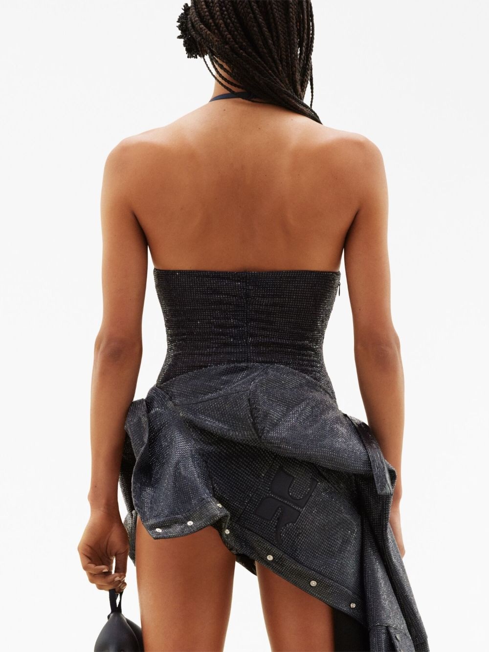 crystal-embellished halterneck body - 4