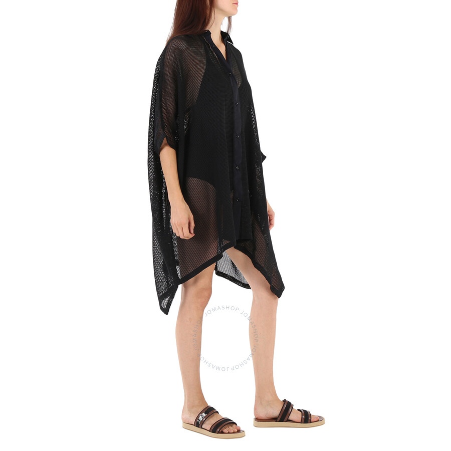 Off-White Mesh Cape Dress - 4