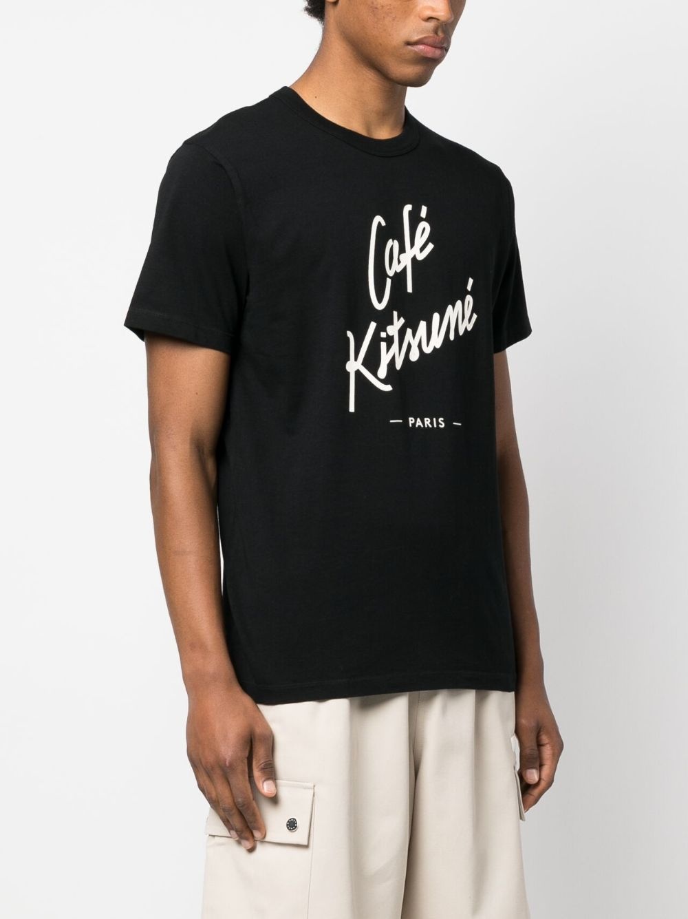 logo-print cotton T-shirt - 3