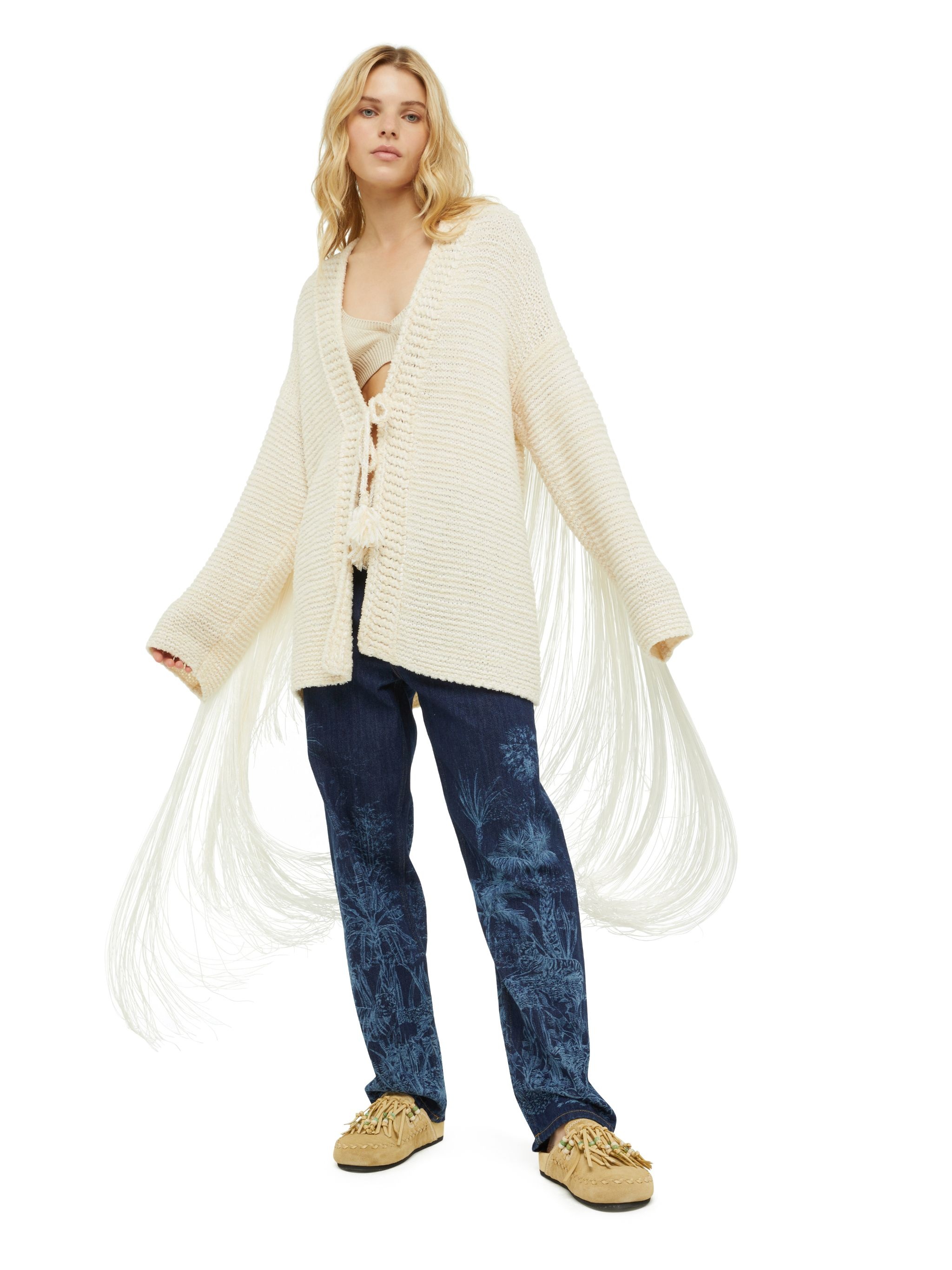 Bright Hues Fringed Cardigan - 3