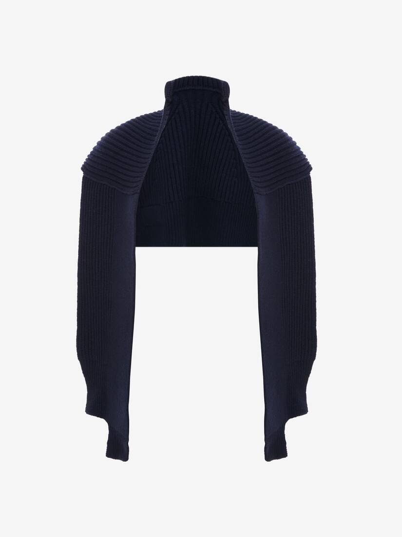 Hybrid Jumper Scarf in Navy - 1