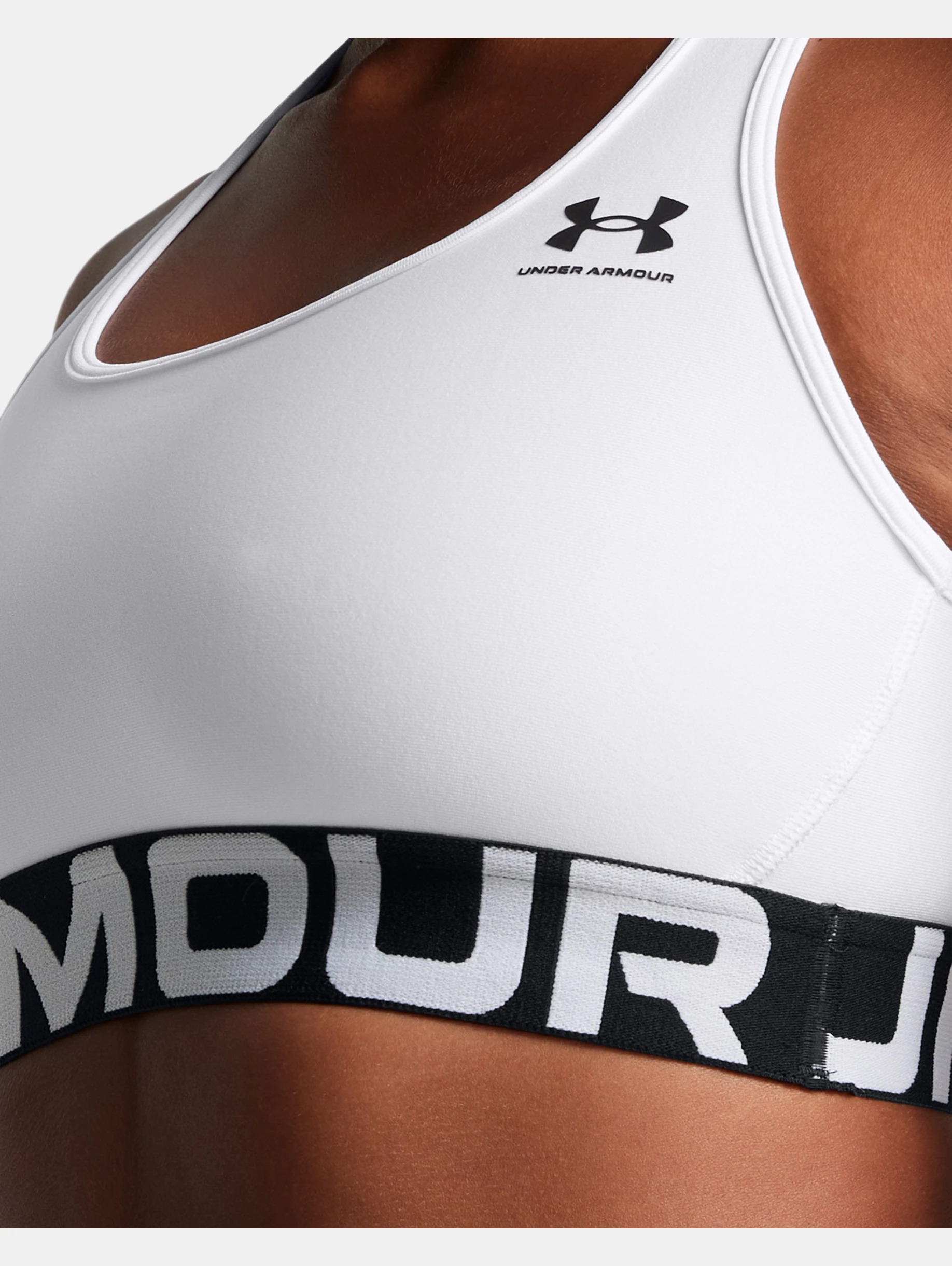 Women's HeatGear® Armour Mid Branded Sports Bra - 11