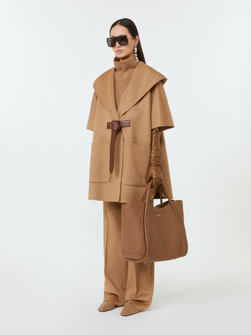 Max Mara NEWDORICO Camel-hair cape outlook