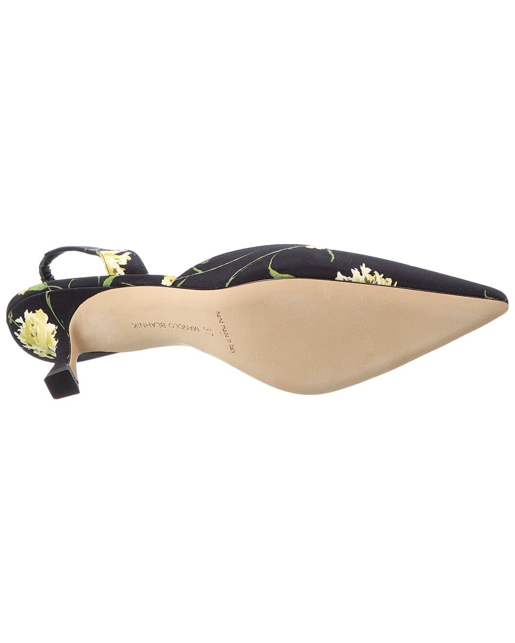 Manolo Blahnik Carolyne 70 Satin Slingback Pump - 4