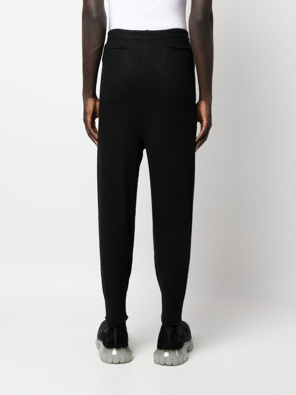 drawstring-waist cashmere track pants - 4