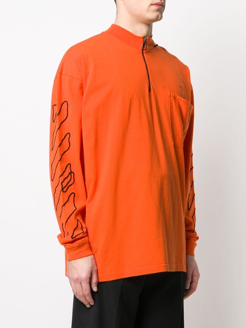 abstract arrows detail sweatshirt - 3