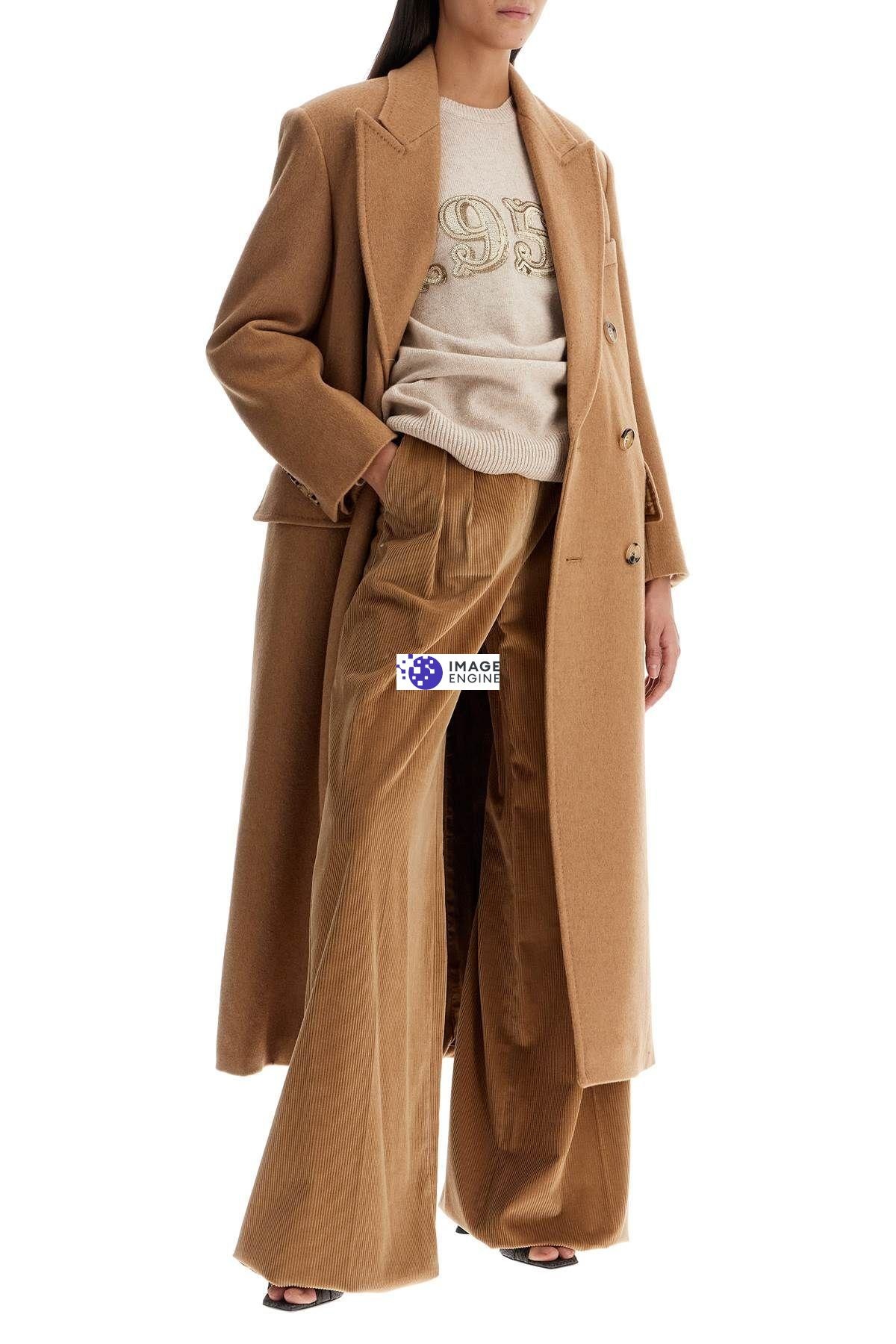 Max Mara FUNGO Double-breasted camel coat | REVERSIBLE