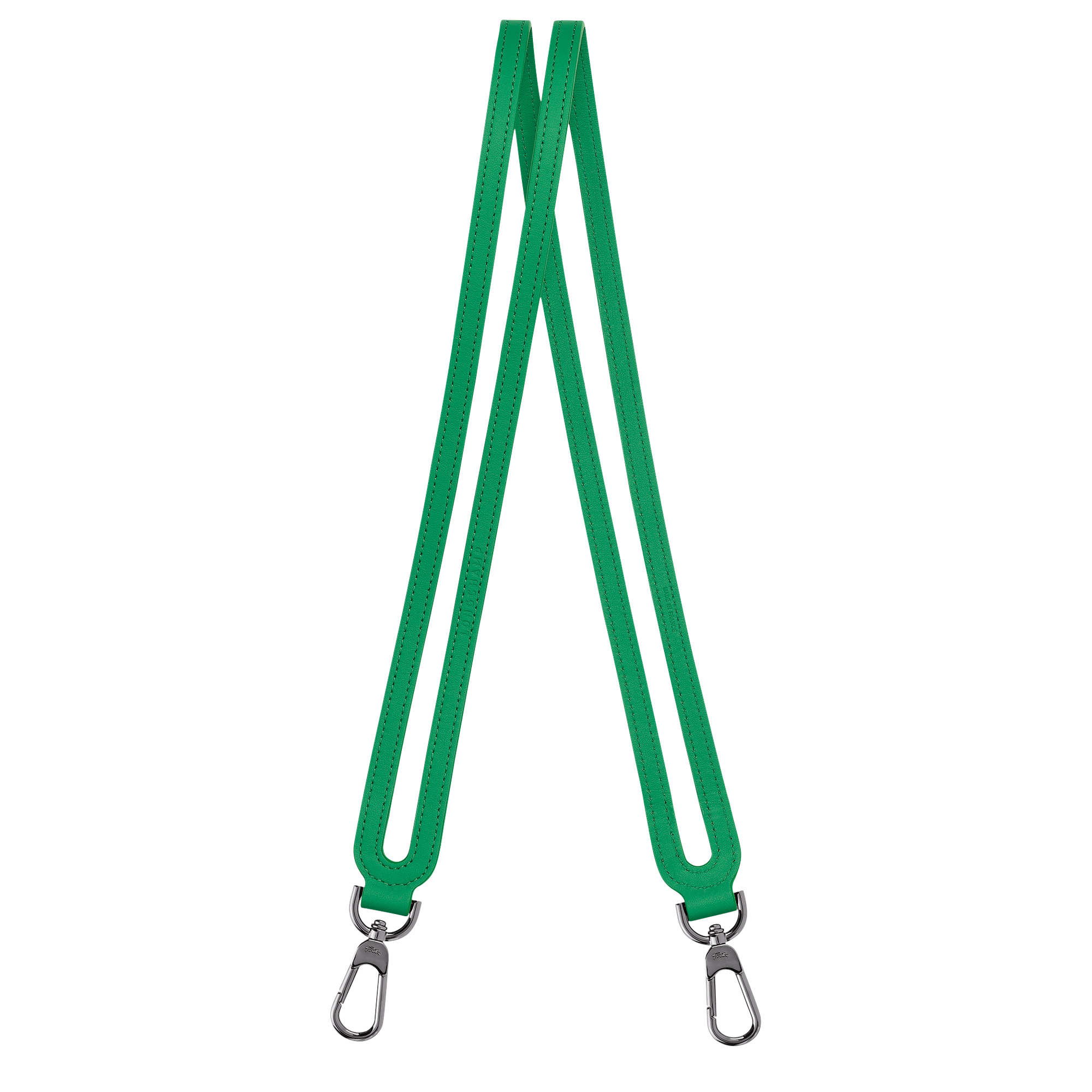 Le Pliage Xtra Shoulder strap Green - Leather - 1