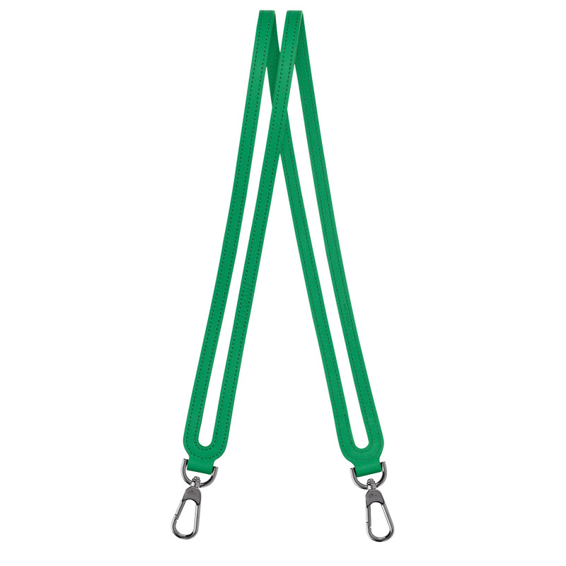 Le Pliage Xtra Shoulder strap Green - Leather 1