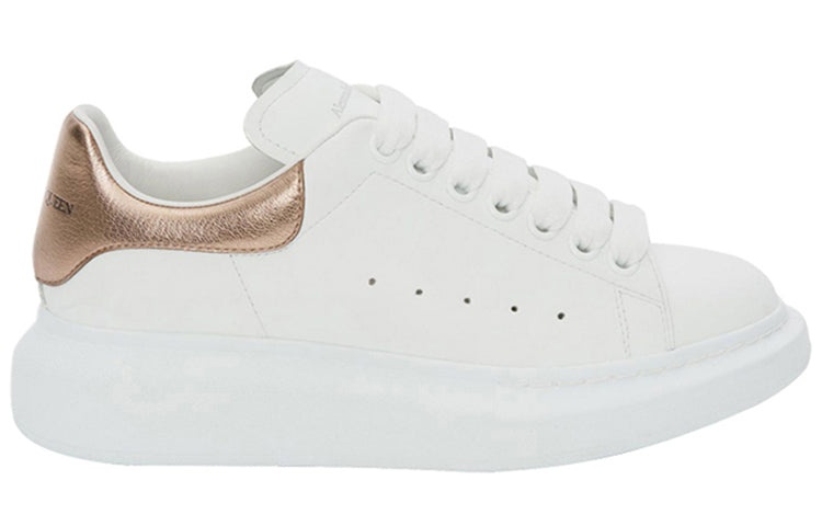(WMNS) Alexander McQueen Oversized Sneaker 'White Rose Gold' 553770WHFBU9053 - 2