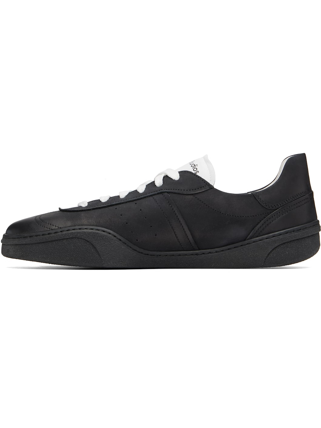 Black Lace-Up Sneakers - 3