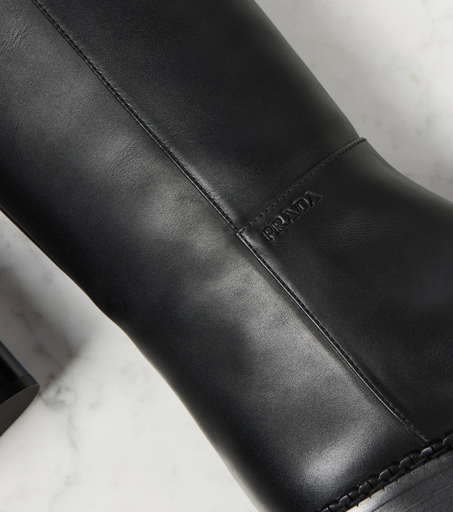 Leather knee-high boots - 5