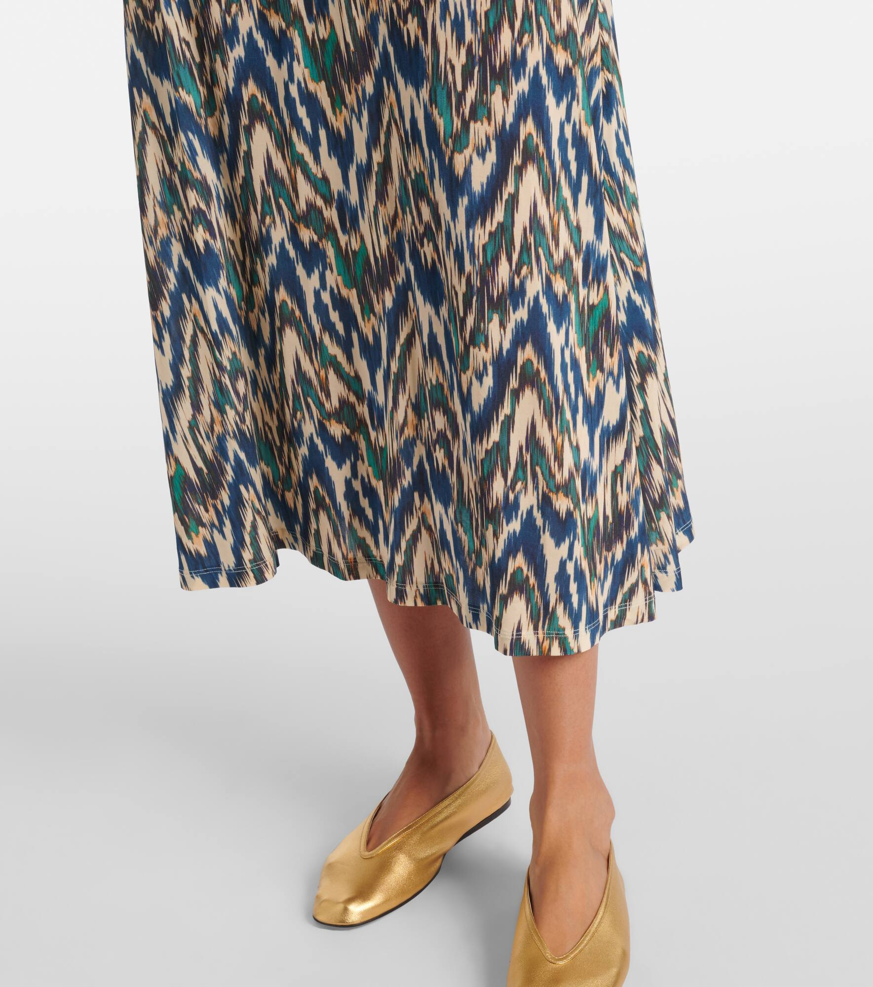 Orla printed jersey midi dress - 5