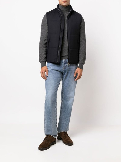 Canali roll-neck knit jumper outlook