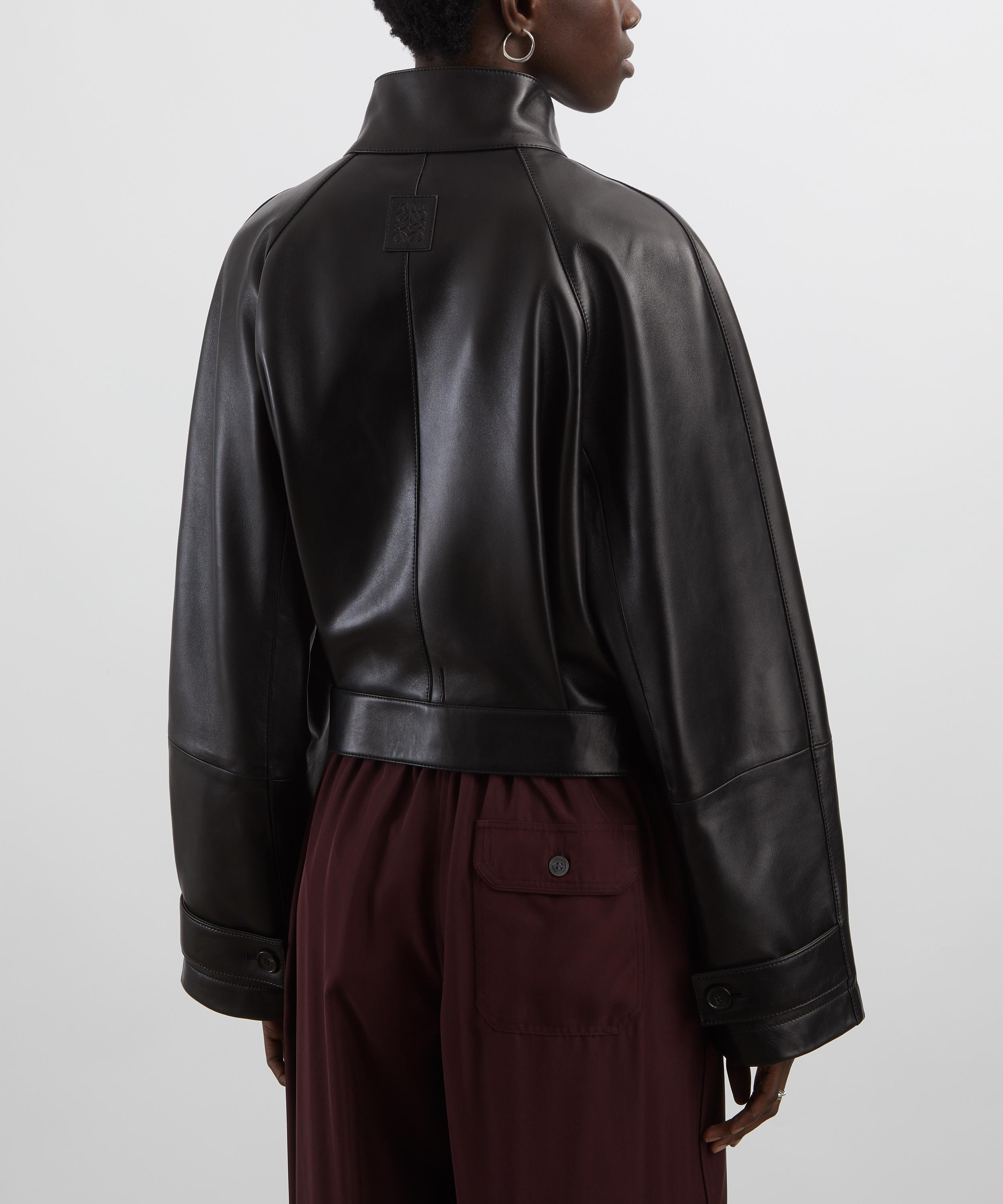 Short Nappa Lambskin Trench Jacket - 4