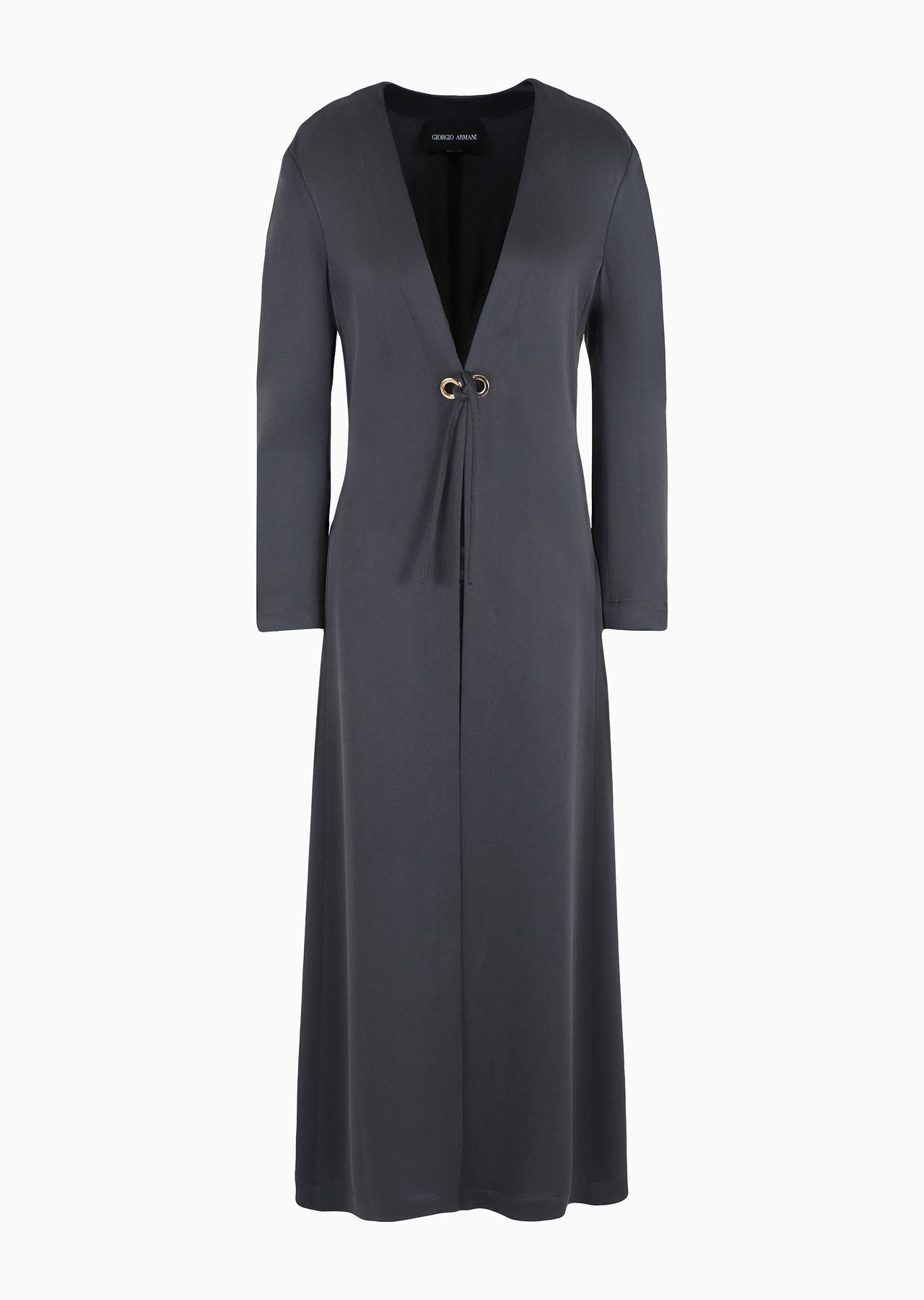 Silk crêpe duster coat - 1