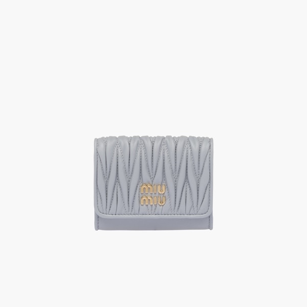 Matelassé nappa leather card holder - 3