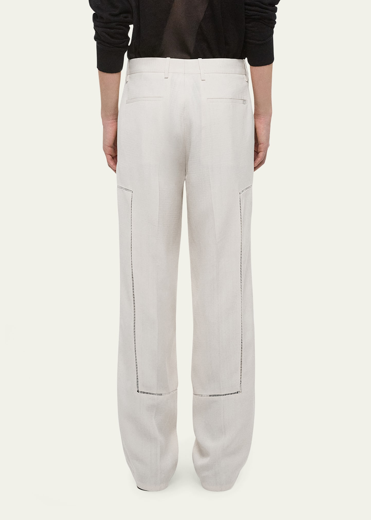 Men's Ladder-Stitch Carpenter Trousers - 3