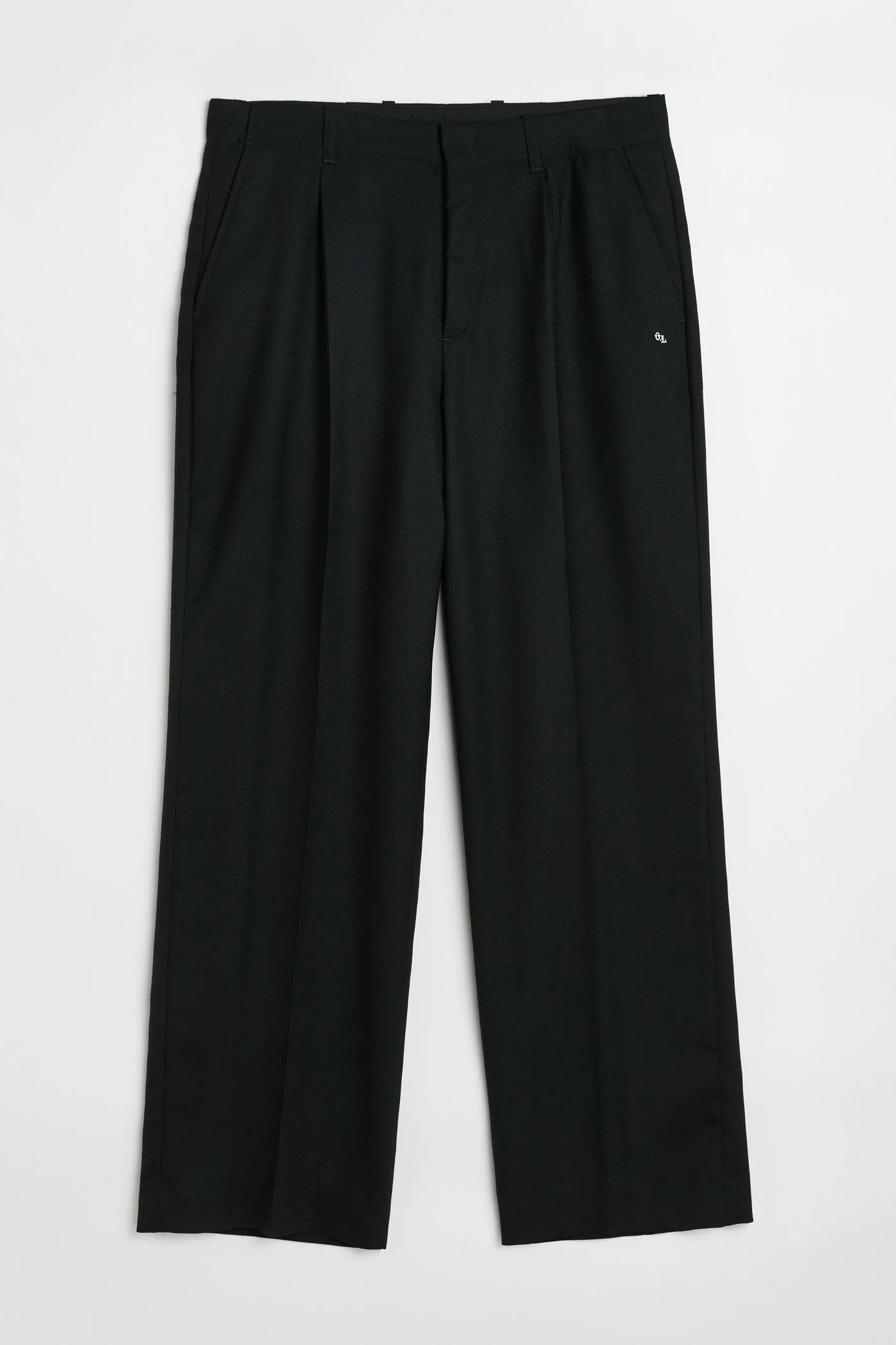 Borrowed Chino Black Panama Wool - 1