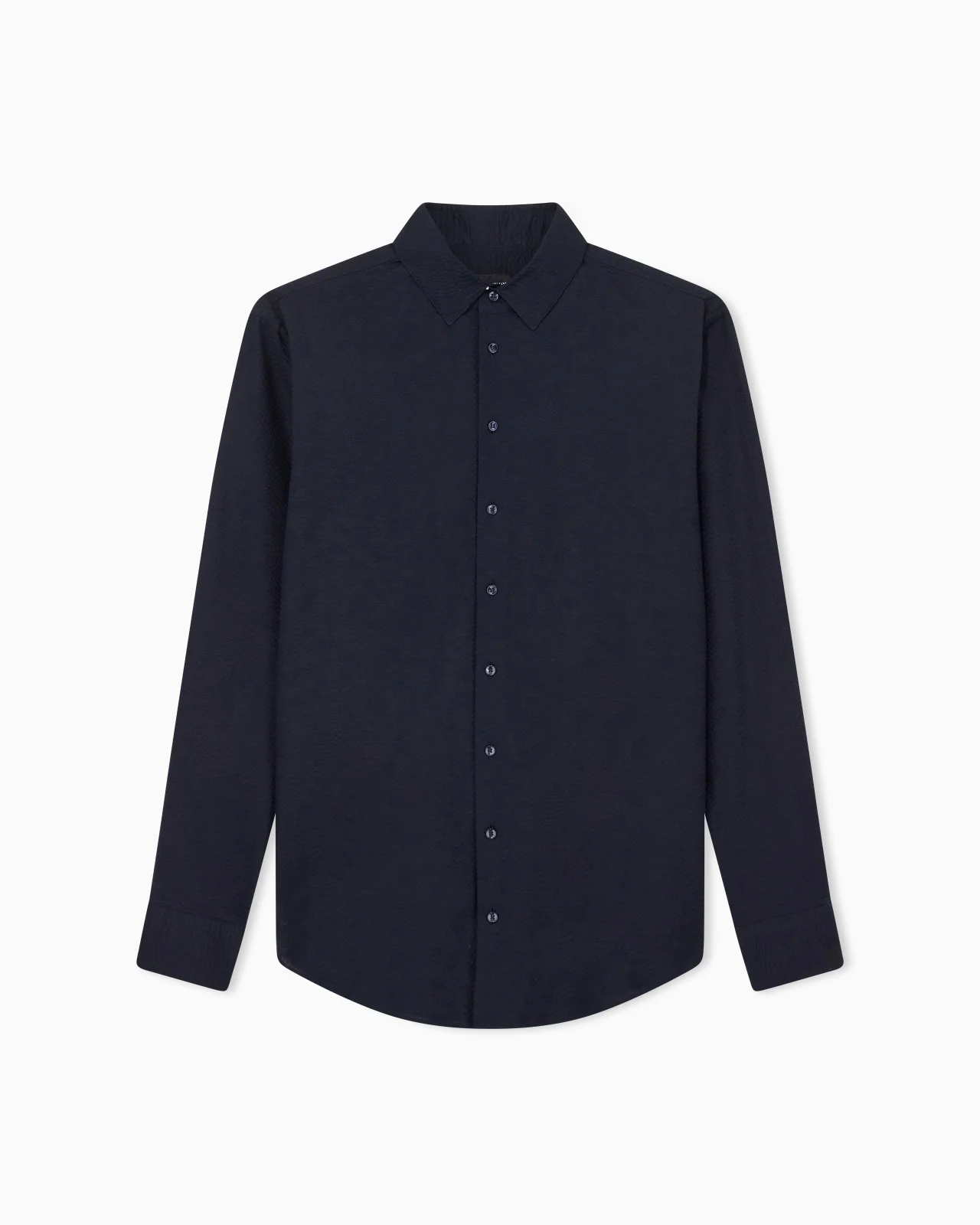 REGULAR-FIT COTTON-SEERSUCKER SHIRT - 1