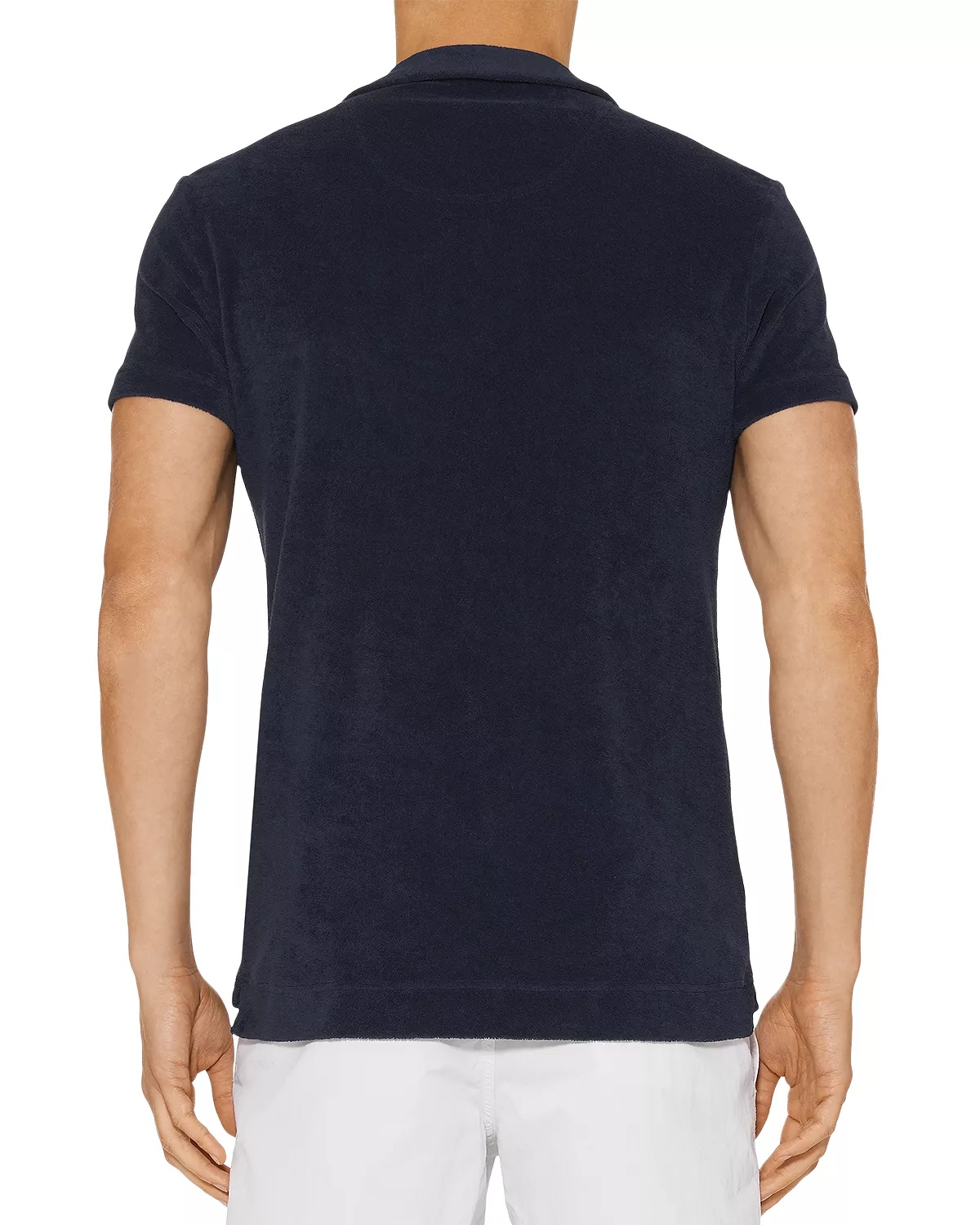 Cotton Terry Solid Tailored Fit Polo Shirt - 3