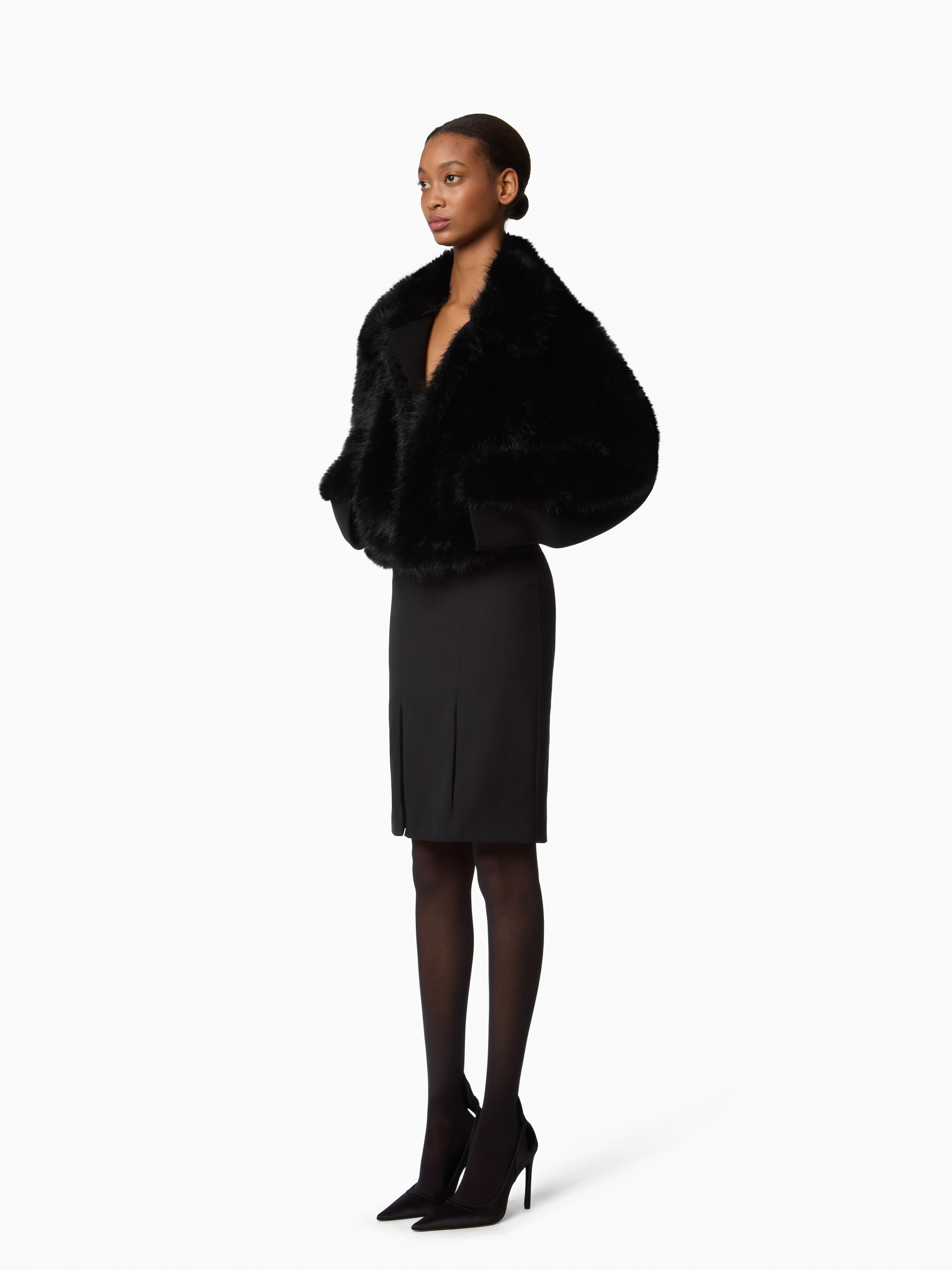 Boxy Faux Fur Coat - 2